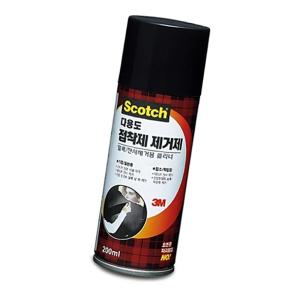 3M 강력 본드 제거 스프레이 접착제 순간 리무버 200ml 얼룩 타르기름 스티커 라벨 테이프 자국 제거제
