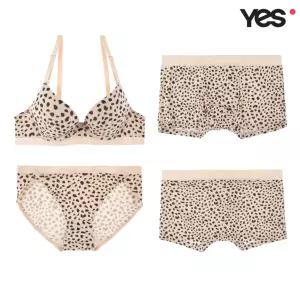 [롯데백화점]예스 베이지 레오파드 커플속옷SET1 YSWBY601YSWPY601YSMDY601