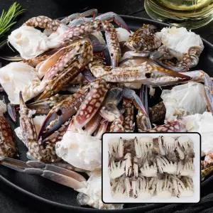 절단꽃게 S 450g X3개 (손질된 냉동꽃게, 절단게)