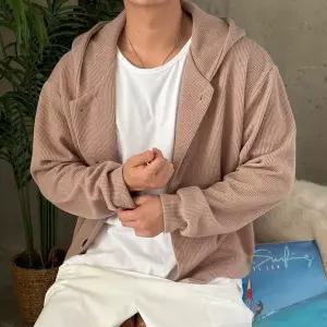 [하프클럽/]남자 후드가디건 골지 가디건_JK2070