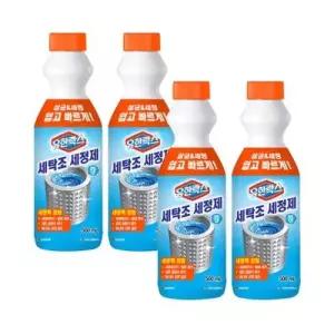 [텐바이텐]유한락스 세탁기클리너 세탁조 세정제 500ml 4개