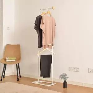 [텐바이텐]원룸 6자 우드 화이트 행거 옷걸이