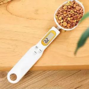 애완용품 사료스푼 계량저울 화이트 사료 스쿱 반려동물
