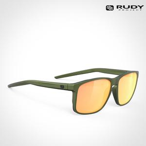 루디 오버랩 올리브 메탈 / 오렌지 미러 SP774036-0000 스포츠 고글 패션 선글라스