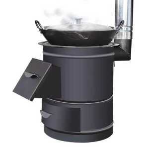 드럼통 화덕 철제 화로대 장작 시골 아궁이 야외 무쇠 숯불 그릴