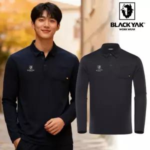 [블랙야크] 간절기 겨울 S-기모폴로티셔츠 피케 카라 등산 근무복 워크웨어 일상복