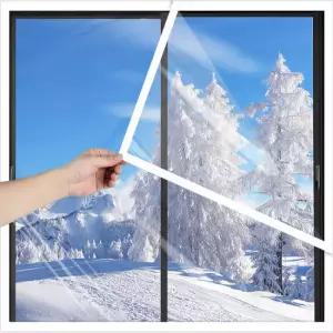 창문 방풍 바람막이 베란다 투명 비닐 천막 110x160