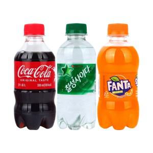 칠성사이다&코카콜라&환타 300ml X 각8개(총24개)