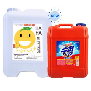 수퍼타이 액체세제 14L 미성 하하 12.5L 일반 드럼 겸용 가루 업소용 대용량 말통