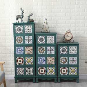 유럽풍 거실 서랍장 엔틱거실장 낮은티비장 고전 1000