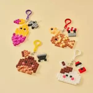 [오피스스쿨] 민화샵 KC인증 디폼블럭 겨울 간식 (4종 택1) DIY 끼우는조립놀이 키링재료 미니창의장난감