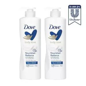 [도브] 바디러브 바디로션 너리쉬드 라디언스 400ml 2개