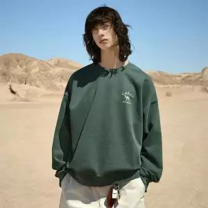 플루크 카멜 피그먼트 맨투맨 티셔츠 FMT756