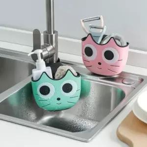 고품질 캐릭터 수세미거치대 싱크대 수세미 걸이 스텐 받침대 (WFGONFZ)
