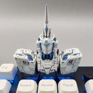 키 라이트 송진 건담 키캡 트리플 Rx 키보드 소재 유니콘 0 수제 선물 기계식 변속기