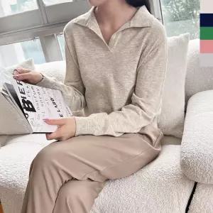 봄 가을 니트티 롱니트 여자니트 브이넥 여성니트 롱