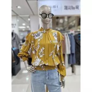 [제시뉴욕] 세이브존04 플라워 패턴 밴딩 블라우스 MC1BR2340PP (S29020909)