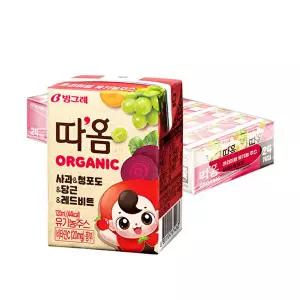 [빙그레][T] 빙그레 따옴 유기농주스 사과 120ml 24팩