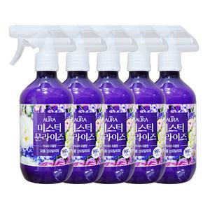 엘지 아우라 퍼퓸 미스틱 문라이즈 섬유탈취제 럭셔리 퍼퓸향 490ml 5개 섬유탈취