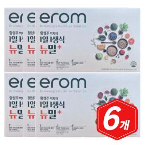 중장년 영양 관리 이롬 황성주 1일1생식 뉴밀 플러스 21포/ 6개 고단백 식이섬유 팔라티노스 아연