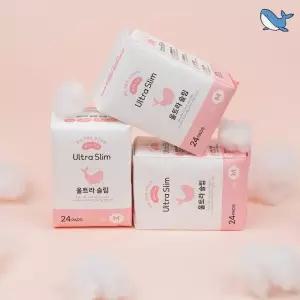 춤추는고래 대용량 생리대 중형 24P X 3팩 (72매)