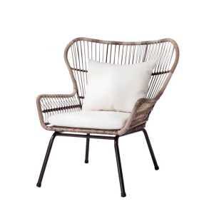 라탄 테라스 의자 리조트 발코니 티테이블 세트 대나무