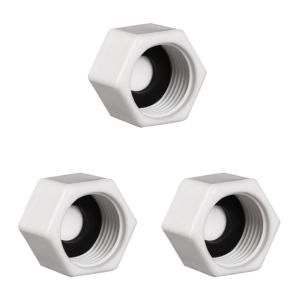 15A 수도배관 플라스틱 마개 캡 메꾸라 부속 부품 3개