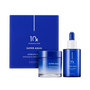 [미샤] 수퍼아쿠아 울트라 히알론 앰플 + 크림 세트