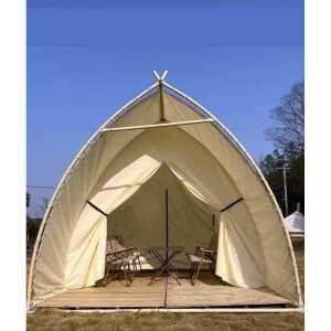 글램핑 바베큐 텐트 조립식 캠핑장 그늘막 텐트 캐노피