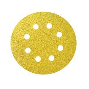 시아 샌딩페이퍼 5인치 x 8홀 220방 100pcs 원형 샌더 사포