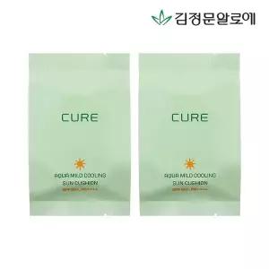 [김정문알로에] 큐어 아쿠아 마일드 선쿠션 리필 시즌3 2개
