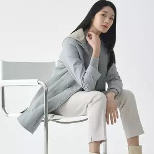 [지센]캐시미어 집업 퀼팅 코트 LCCAO121_MT