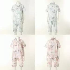 (행사) 면 60수 고밀도 아사 잎사귀 나염  커플 파자마_C SVPA4532M_SVPA4532W_2C_C