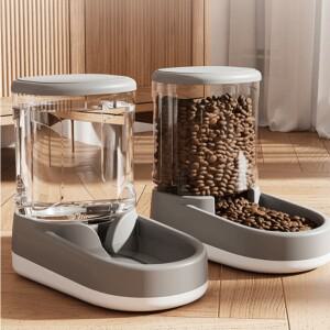 반려동물 고양이 강아지 반자동 사료 급식기 급수기