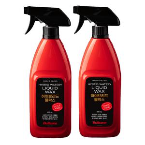 불스원 하이브리드 물왁스 600ml 2개 광택 보호막