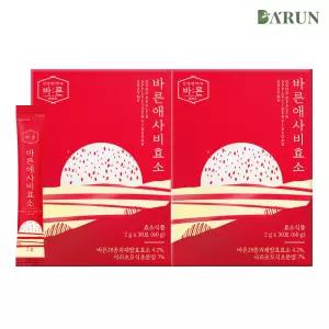 [바른] 저분자 유기산 애플사이다 비니거 애사비 효소 30포x2박스(총 60포)