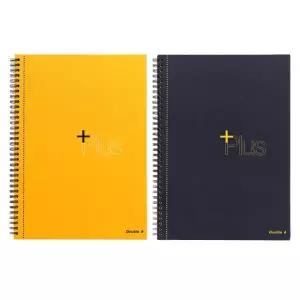 [오피스디포]플러스좌철스프링노트 A4 네이비 더블에이