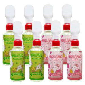 몰랑이 피규어 음료수 청포도맛220ml 4개+사과맛220ml 4개 (총8개)