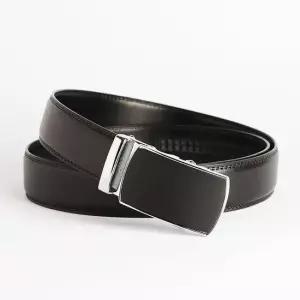 정장 자동버클 벨트 120cm남성용 블랙 가죽 허리띠 가죽벨트 남성정장벨트 캐주얼벨트