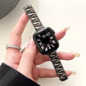 애플워치4 3 2 1 38 40 42 44mm 호환 고급 슬림 메탈 밴드 스트랩