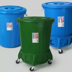 버켓 쓰레기통 대용량 만능용기 운반구 청통 업소용 버켓 플라스틱 양동이 대형 쓰레기통 원형 보관통