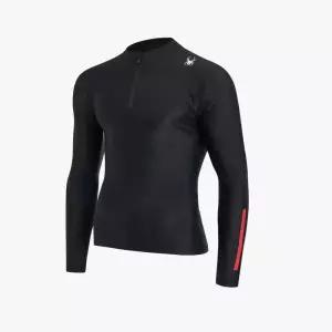 [롯데백화점]스파이더 남성 프로웹 워터스포츠 하프집업 래쉬가드 SPIMCNRL321MBLK