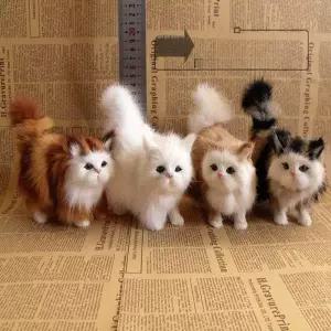 리얼 인형 고양이 피규어 스카프 냥이 인테리어