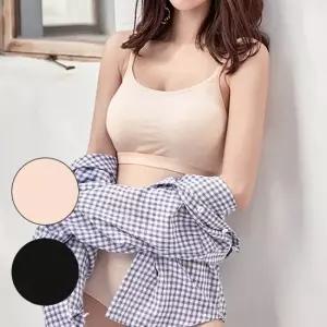 노와이어 스포츠 요가 브라탑 심리스 뽕브라 2컬러