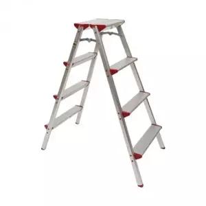 사다리 4단 A형 알루미늄 접이식 광폭 발판 (WFK59CD)
