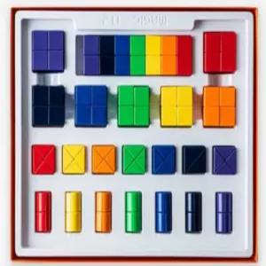 r)매직큐브 자석블록 매직 사각블록 삼각블록 반원블록 교재