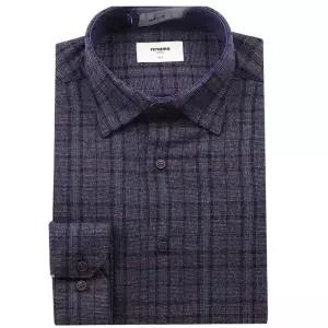 [롯데백화점]레노마 세련된 컬러감의 따뜻한 기모 글렌체크 슬림핏긴팔셔츠 RPWSL1130WN