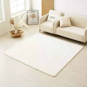 [눕자] 카본 탄소매트 전기요장판 소프트극세사 베이지 라지킹 180X200