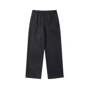 [커스텀멜로우](강남점) 블랙 폴리 스웨이드 트랙 팬츠 CWPAW24881BKX
