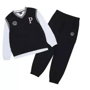 SFIT 에스핏 HC29 PSG 조끼+이너3PCS셋 주니어 긴팔 간절기티셔츠+베스트+조거 3pcs